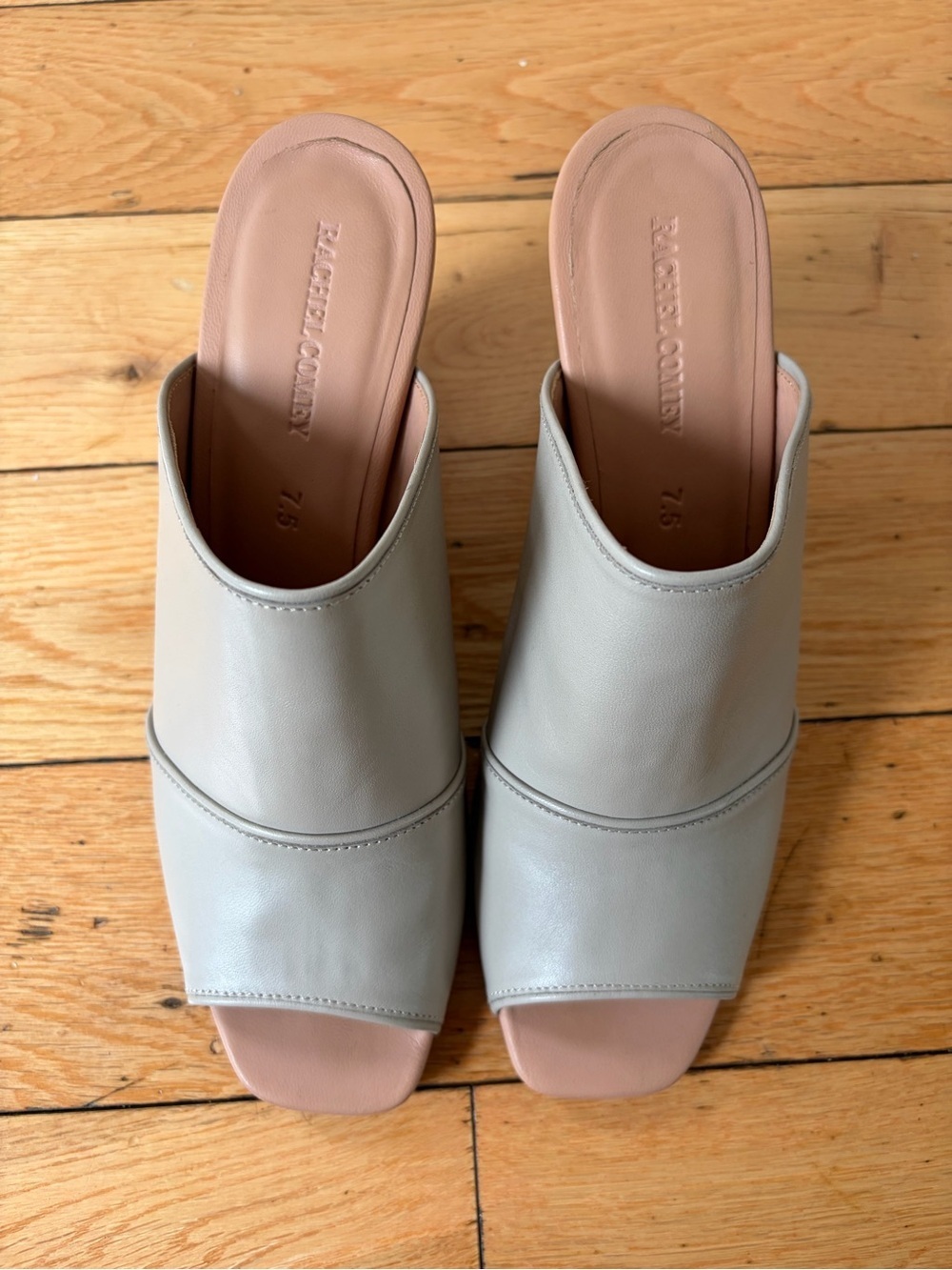 Rachel Comey Dahl Leather Open-Toe Block Heel Mule Sandal - Picture 3 of 7